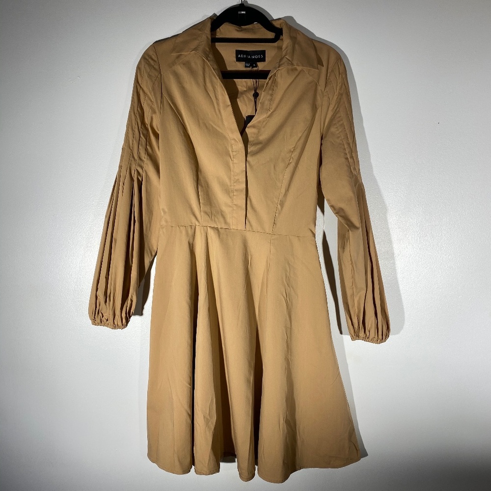 Long sleeve camel dress size 6